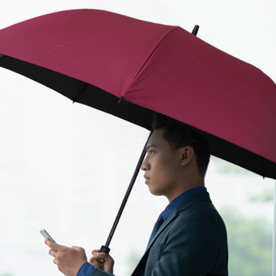 27" Auto-Open Inner Black Coated Quality Golf Big Umbrella 03